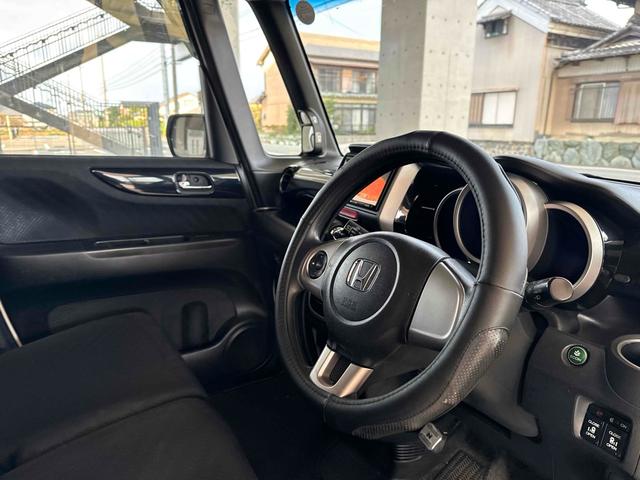 N-BOXカスタム G・Aパッケージ ETC 両側電動スライドドア ナビ TV 衝突被害軽減システム オートライト HID スマートキー アイドリングストップ ベンチシート CVT 盗難防止システム ABS ESC アルミホイール(28枚目)