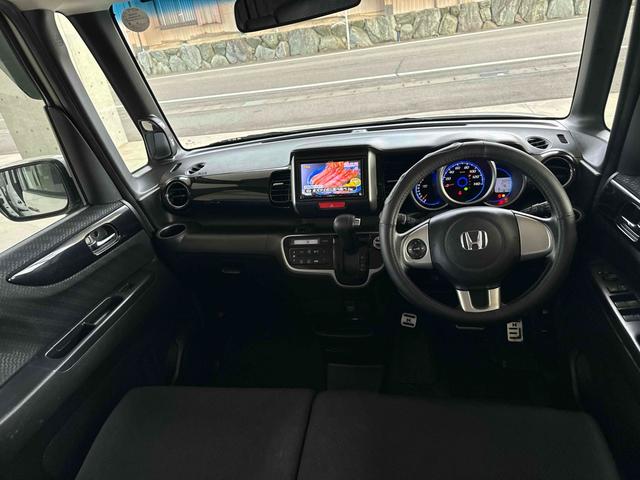 N-BOXカスタム G・Aパッケージ ETC 両側電動スライドドア ナビ TV 衝突被害軽減システム オートライト HID スマートキー アイドリングストップ ベンチシート CVT 盗難防止システム ABS ESC アルミホイール(44枚目)