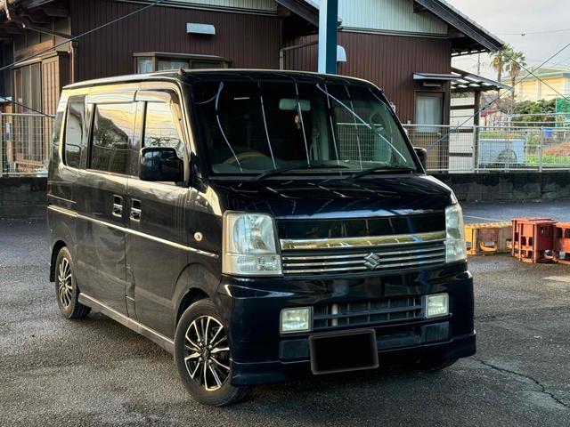 エブリイワゴン PZターボ ドライブレコーダー 両側スライド・片側電動 ナビ TV キーレスエントリー ターボ AT 盗難防止システム ABS CD MD ローダウン アルミホイール 衝突安全ボディ エアコン パワーステアリング(3枚目)