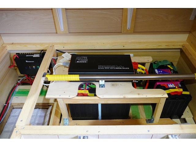 アトラストラック １．２５ｔ　Ｗキャブ　スーパーロー　キャンピング仕様　１．２５ｔ積載　キャンピング仕様　低床　Ｗタイヤ　坂道発進補助　左電格ミラー　ＥＴＣ　Ｂカメラ＆モニター　集中ロック　荷台内寸２０９／１６１／３８　荷台高７４　車両総重量３３２０ｋｇ　４ナンバー（46枚目）