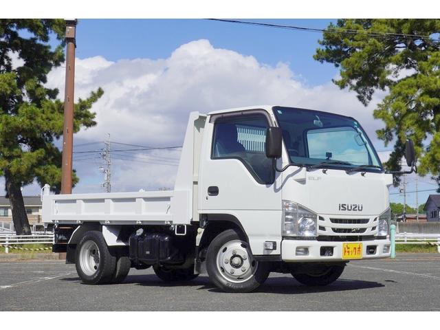 エルフトラック 2t ダンプ 強化 フルフラットロー 2t積 強化ダンプ 全低床 極東開発 DD02-31 坂道発進補助 横滑り防止 集中ロック 左電動格納ミラー エコモード キーレスキー 荷台内寸304/159/32 荷台高85 車両総重量4885kg(10枚目)