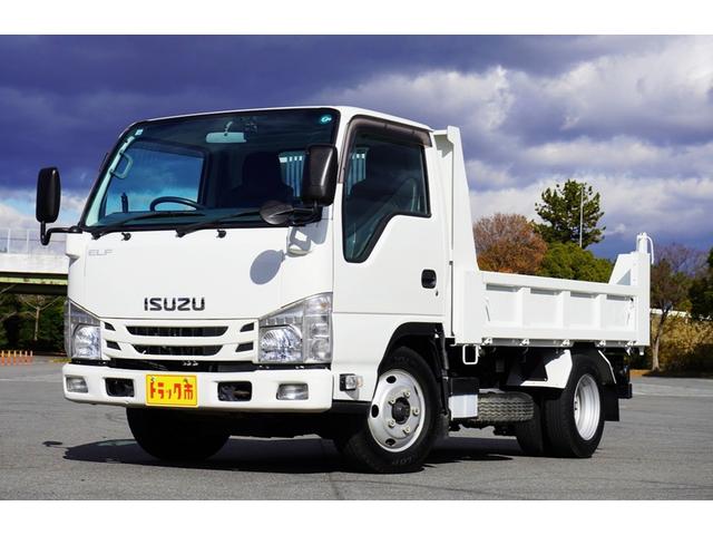 エルフトラック 3t ダンプ 強化 フルフラットロー 中間ピン 全低床 中間ピン 坂道発進補助 横滑り防止 左電動格納ミラー ETC 集中ロック エコモード アイドルアップ 極東開発 DD02-31 荷台内寸305/159/37 荷台高85 車両総重量6205kg(8枚目)