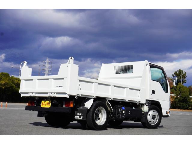 エルフトラック 3t ダンプ 強化 フルフラットロー 中間ピン 全低床 中間ピン 坂道発進補助 横滑り防止 左電動格納ミラー ETC 集中ロック エコモード アイドルアップ 極東開発 DD02-31 荷台内寸305/159/37 荷台高85 車両総重量6205kg(12枚目)