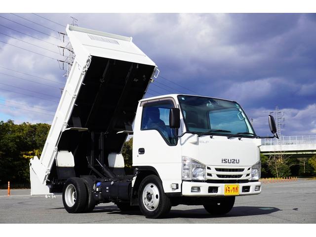 エルフトラック 3t ダンプ 強化 フルフラットロー 中間ピン 全低床 中間ピン 坂道発進補助 横滑り防止 左電動格納ミラー ETC 集中ロック エコモード アイドルアップ 極東開発 DD02-31 荷台内寸305/159/37 荷台高85 車両総重量6205kg(27枚目)