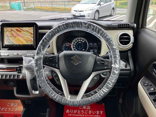 クロスビー ハイブリッドMZ 4WD ETC 全周囲カメラ クリアランスソナー オートクルーズコントロール レーンアシスト 衝突被害軽減システム ナビ TV オートライト LEDヘッドランプ アルミホイール スマートキー(3枚目)