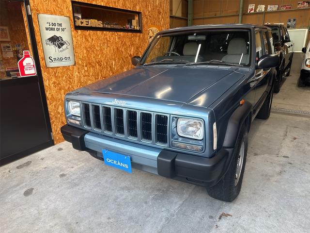 ジープ・チェロキー スポーツ ディーラー車 天張り新品張替済 室内リフレッシュ済 フルオリジナル 4WD AT 4,0L モケットシート 11NO登録可能(2枚目)