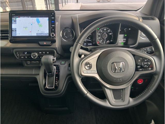 Ｎ－ＷＧＮカスタム Ｌ・ターボ　純正ナビ／ＣＤ／ＤＶＤ／フルセグＴＶ／クルーズコントロール／バックカメラ／ＬＥＤヘッドライト／前席シートヒーター／オートエアコン／衝突被害軽減システム／ＵＳＢ／カーテンエアバッグ／スマートキー／禁煙車（7枚目）