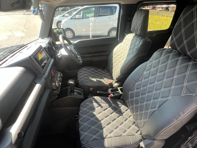 ジムニー ＸＣ　ＤＡＭＤダムド　ｌｉｔｔｌｅＧ　ＳＴＡＮＤＡＲＤ　クラッツィオシートカバー　社外ナビ　バックカメラ　登録届け出済未使用車（7枚目）