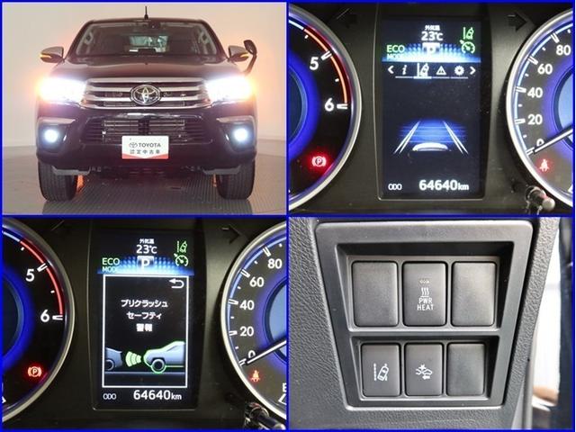 ハイラックス Ｚ　４ＷＤ　ディーゼル　ＳＤナビワンセグ　Ｂモニター　ドラレコ　ミュージックプレイヤー接続可　衝突被害軽減システム　ＥＴＣ　スマートキー　ＬＥＤ　ＦＯＧ　寒冷地　サイドバイザー　オートライト　ワンオーナー（20枚目）