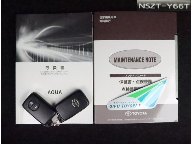 アクア Sスタイルブラック ナビフルセグ Bモニター ドラレコ DVD再生 ミュージックプレイヤー接続可 衝突被害軽減システム ETC スマートキー LED FOG サイドバイザー リヤワイパー クリアランスソナー オートライト(15枚目)