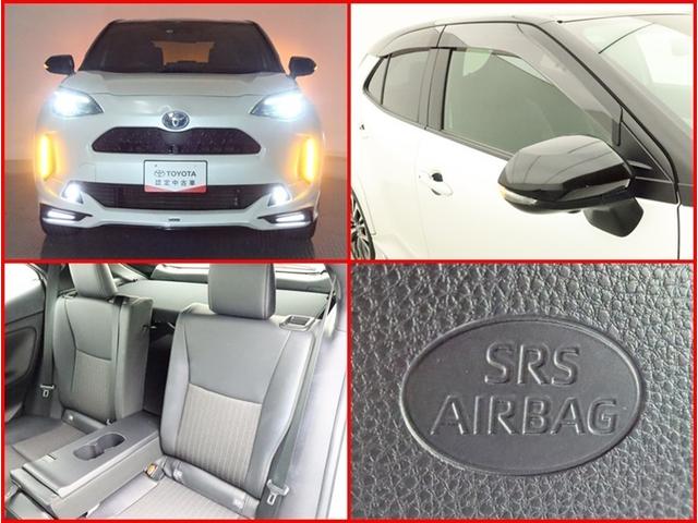 ヤリスクロス ハイブリッドＺ　ナビ全方位モニター　衝突被害軽減システム　電動シート　スマートキー　ＬＥＤ　ＦＯＧ　エアロ　サイドバイザー　リヤワイパー　クリアランスソナー　パワーバックドア　シートヒーター　オートライトワンオーナー（27枚目）