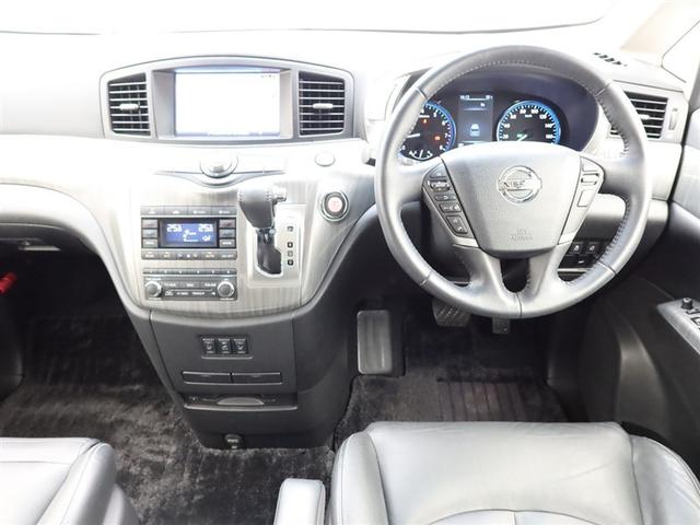 エルグランド ライダー　革シート　ナビ＆ＴＶ　両側電動スライド　メモリーナビ　フルセグ　後席モニター　バックカメラ　ドラレコ　ＤＶＤ再生　ミュージックプレイヤー接続可　ＥＴＣ　３列シート　電動シート　スマートキー　フルエアロ（4枚目）