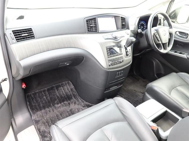 エルグランド ライダー　革シート　ナビ＆ＴＶ　両側電動スライド　メモリーナビ　フルセグ　後席モニター　バックカメラ　ドラレコ　ＤＶＤ再生　ミュージックプレイヤー接続可　ＥＴＣ　３列シート　電動シート　スマートキー　フルエアロ（5枚目）