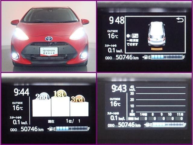 アクア Ｇ　ＳＤナビフルセグ　Ｂモニター　ＤＶＤ再生　ミュージックプレイヤー接続可　衝突被害軽減システム　ＥＴＣ　スマートキー　ＬＥＤ　ＦＯＧ　サイドバイザー　クリアランスソナー　リヤワイパー　オートライト　ＡＷ（22枚目）