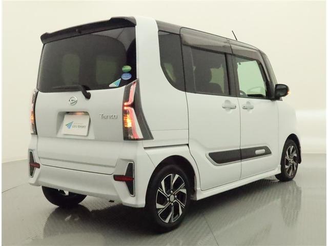 タント カスタムＸ　両側電動スライド　ＳＤナビ　フルセグ　全方位モニター　ドラレコ　衝突被害軽減システム　ＥＴＣ　スマートキー　ＬＥＤ　ＦＯＧ　サイドバイザー　コーナーセンサー　シートヒーター　オートライト　ワンオーナー（3枚目）