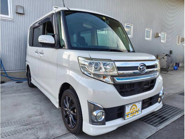 タント カスタムＲＳ　スマートセレクションＳＡ　ナビ　フルセグ　バックカメラ　ターボ　スマートアシスト　両側電動スライドドア　ＬＥＤヘッド　オートライト　アイドリングストップ　スマートキー　オートエアコン　ドラレコ　ＥＴＣ　オートエアコン（3枚目）