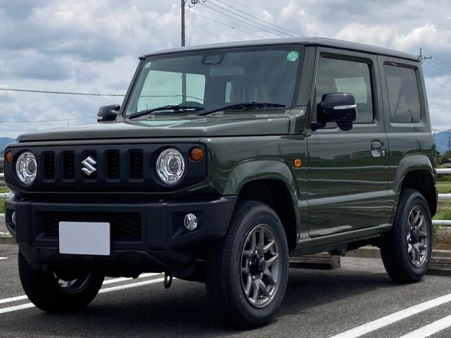 ジムニー XC LEDヘッドランプ スズキセーフティサポート スマートキー&プッシュスタート クルーズコントロール 本革巻ステアリング フルオートエアコン ヒーテッドドアミラー シートヒータ 純正16インチアルミ(4枚目)