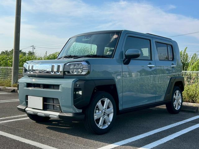 タフト Ｇ　クロムベンチャー　９インチスマホ連携ディスプレイオーディオ　スカイフィールドトップ　ＬＥＤヘッドランプ　電動パーキングブレーキ　運転席・助手席シートヒーター　ウェルカムドアロック解除　１５インチアルミ（4枚目）