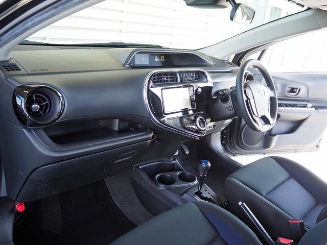 アクア S セーフティセンス プリクラッシュ 純正SDナビ バックカメラ フルセグTV Bluetooth LEDヘッドライト ETC ステアリモコン オートライト レーンディパーチャーアラート 先行車発進告知(28枚目)