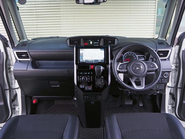 トール カスタムG ターボ スマートアシスト ツートンカラー 両側パワースライド 純正9インチナビ 全周囲カメラ フルセグTV レーダークルコン LEDヘッドライト ハーフレザーシート シートヒーター 前後ドラレコ 前後ソナー(3枚目)