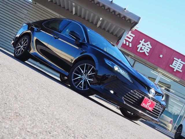 カムリ Ｇレザーパッケージ　セーフティセンス　パノラマムーンルーフ　９インチディスプレイオーディオナビ　パノラミックビューモニター　革シート　パワーシート　シートヒーター　レーダークルコン　デジタルインナーミラー型前後ドラレコ（10枚目）