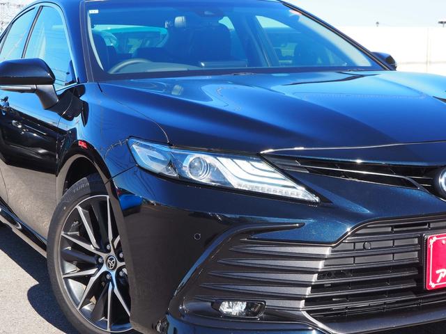 カムリ Ｇレザーパッケージ　セーフティセンス　パノラマムーンルーフ　９インチディスプレイオーディオナビ　パノラミックビューモニター　革シート　パワーシート　シートヒーター　レーダークルコン　デジタルインナーミラー型前後ドラレコ（11枚目）