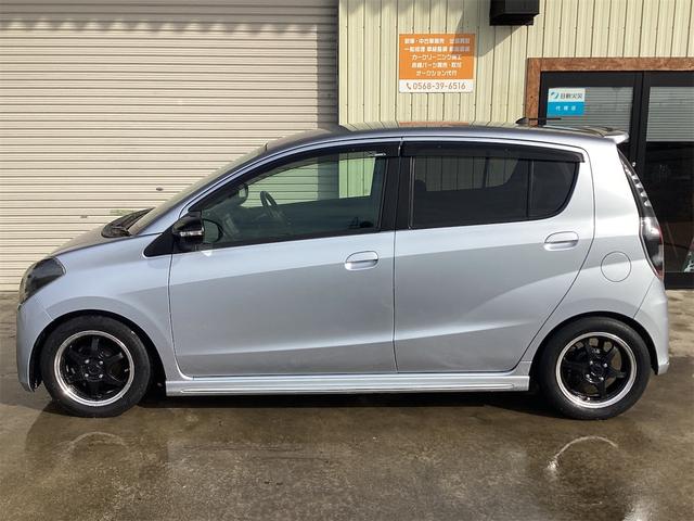 ミラカスタム ＲＳターボ／ウォーターポンプ交換済／新品ダウンサス／　ＮＥＷ加工インナーブラックＨライト／社外１４インチＡＷ／スタッドレスタイヤ付属／スマートドアロック／社外ＨＤＤナビ／ＥＴＣ／キセノンＨ／ドアバイザー／Ｗエアバッグ／ＡＢＳ／色褪せ無し／修復歴無し／（9枚目）