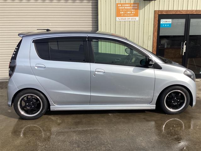 ミラカスタム ＲＳターボ／ウォーターポンプ交換済／新品ダウンサス／　ＮＥＷ加工インナーブラックＨライト／社外１４インチＡＷ／スタッドレスタイヤ付属／スマートドアロック／社外ＨＤＤナビ／ＥＴＣ／キセノンＨ／ドアバイザー／Ｗエアバッグ／ＡＢＳ／色褪せ無し／修復歴無し／（10枚目）