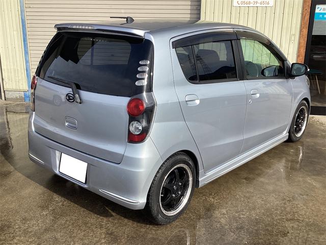 ミラカスタム ＲＳターボ／ウォーターポンプ交換済／新品ダウンサス／　ＮＥＷ加工インナーブラックＨライト／社外１４インチＡＷ／スタッドレスタイヤ付属／スマートドアロック／社外ＨＤＤナビ／ＥＴＣ／キセノンＨ／ドアバイザー／Ｗエアバッグ／ＡＢＳ／色褪せ無し／修復歴無し／（12枚目）