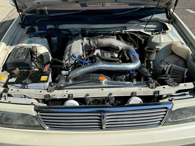 ローレル メダリスト　ＲＢ２５ＤＥＴターボエンジン載替　５速ＭＴ載替　ワンダーフルエアロ　車高調　ワーク１８インチアルミホイール　社外マフラー　トラスト前置きインタークーラー（36枚目）