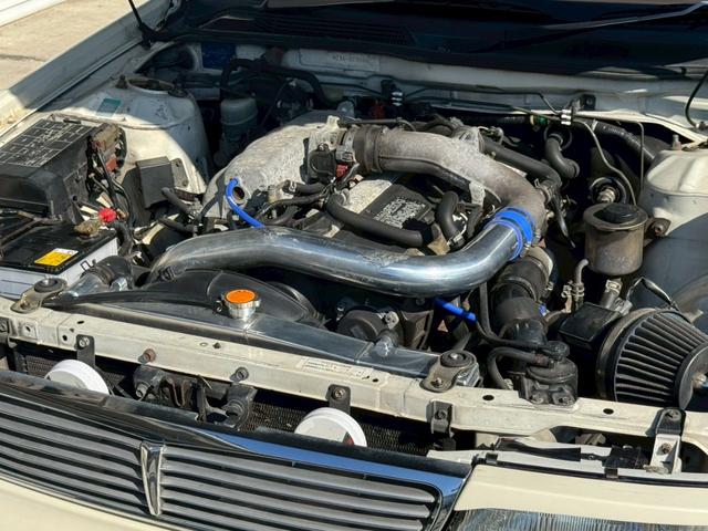 ローレル メダリスト　ＲＢ２５ＤＥＴターボエンジン載替　５速ＭＴ載替　ワンダーフルエアロ　車高調　ワーク１８インチアルミホイール　社外マフラー　トラスト前置きインタークーラー（37枚目）