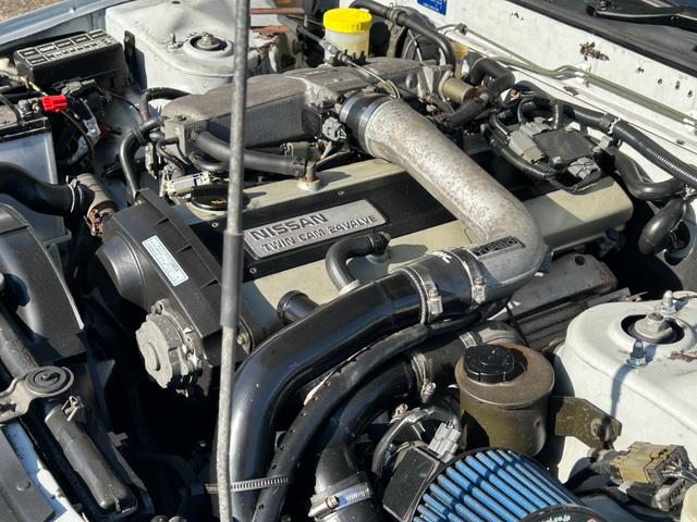 スカイライン ＧＴＳタイプＸ　ＲＢ２０ＤＥボルトオンターボ　ミッション載替　車高調　Ｒ３２ＧＴ－Ｒホイール　社外マフラー　エアクリ　同色全塗装　タイミングベルト　ウォーターポンプ交換（30枚目）
