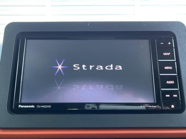 タント ファンクロス　両側パワースライドドア　スマートアシスト　ストラーダナビ　バックカメラ　禁煙車　ドラレコ　コーナーセンサー　スマートキー　ＬＥＤヘッド　ルーフレール　ビルトインＥＴＣ（3枚目）