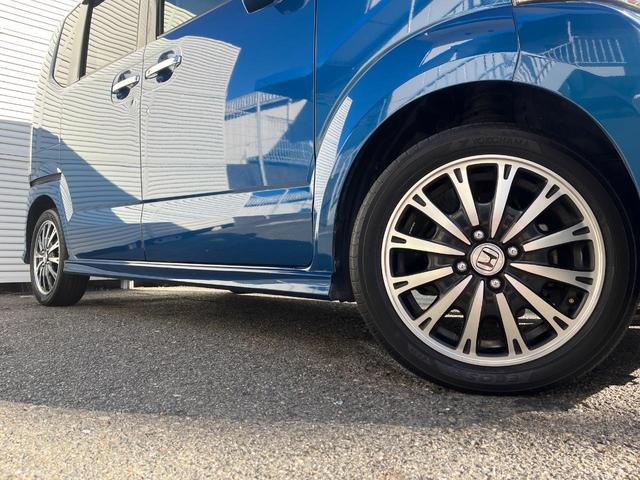 N-BOXカスタム G・ターボパッケージ 純正SDナビ 両側電動ドア スマートキー HIDヘッド ETC クルコン 純正15インチアルミ オートライト オートエアコン CD DVD再生 地デジ パドルシフト(13枚目)