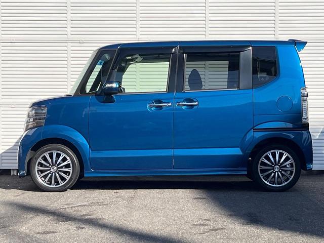 N-BOXカスタム G・ターボパッケージ 純正SDナビ 両側電動ドア スマートキー HIDヘッド ETC クルコン 純正15インチアルミ オートライト オートエアコン CD DVD再生 地デジ パドルシフト(45枚目)