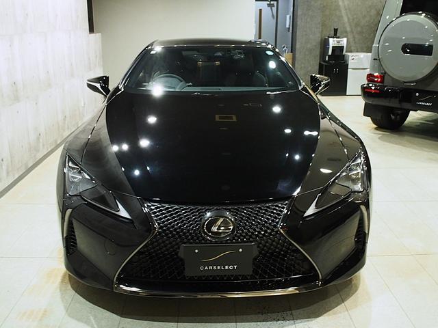 ＬＣ ＬＣ５００　アビエーション　限定車　カーボンルーフ　カーボンスポイラー　マークレビンソン　アルカンターラインテリア　鍛造２１ＡＷ　２１２ブラック　ＨＵＤ　レクサスセーフティ　３眼ＬＥＤヘッドライト（3枚目）