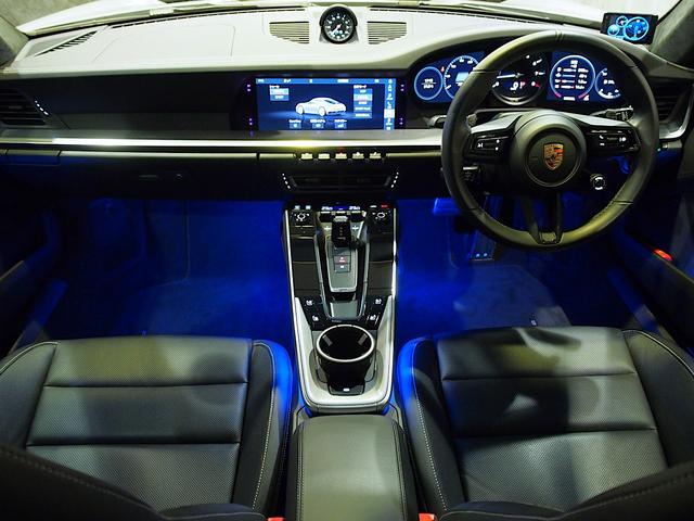 911 911カレラS OP429 クレヨン スポーツクロノ フロントリフト スポーツエグゾースト レザーインテリア RS Spyder20/21AW Race-Texルーフライニング ベンチレーション ACC PASM(13枚目)