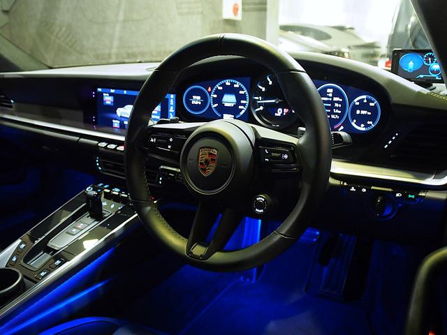 911 911カレラS OP429 クレヨン スポーツクロノ フロントリフト スポーツエグゾースト レザーインテリア RS Spyder20/21AW Race-Texルーフライニング ベンチレーション ACC PASM(14枚目)