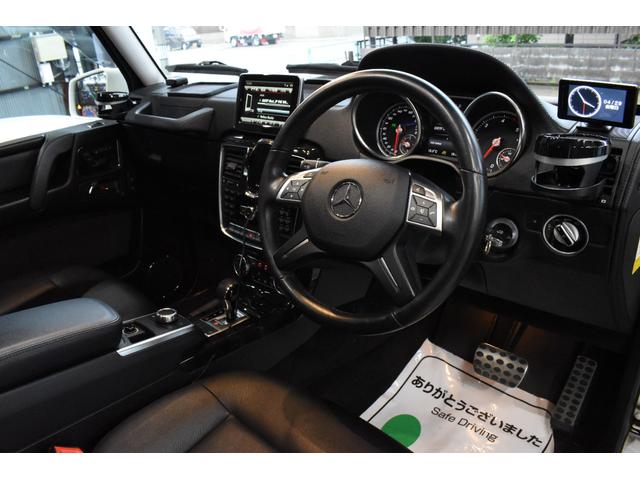 Ｇ３５０ｄ　ＡＭＧ６３タイプフロントバンパー・フェンダー　インナーブラックＬＥＤヘッドライト　ＬＥＤスモークウィンカー　テールスモーク　２インチリフトアップ　サンルーフ　マイアミブルーキャリパー(18枚目)