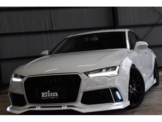 Ａ７スポーツバック ２．０ＴＦＳＩクワトロ　後期モデル　Ａｒｃａｎａ　Ｐｅｒｆｏｒｍａｎｃｅ　Ａｒｃｎボディキット　Ａｒｃｎ２０インチＡＷ　新品車高調　ＡＬＬ新品パーツカスタム　テールスモーク　オレンジキャリパー　ブラックレザーシート（2枚目）