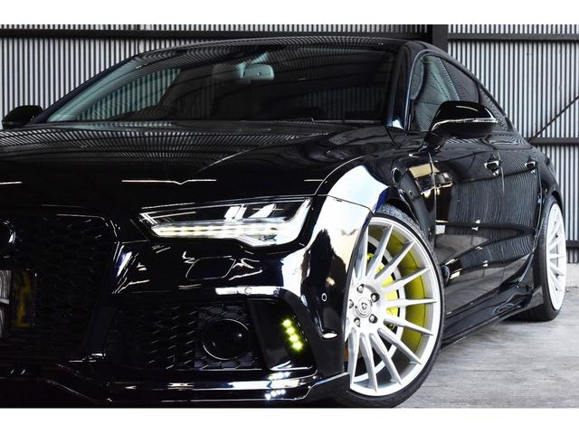 Ａ７スポーツバック ２．０ＴＦＳＩクワトロ　後期モデルＡｒｃａｎａ　Ｐｅｒｆｏｒｍａｎｃｅ　Ａｒｃｎボディキット　ＡｒｔＦｏｒｍ２０インチＡＷ　新品車高調　ＡＬＬ新品パーツカスタム　テールライトスモーク　ブラックキャリパー　ブラウンレザーシート（10枚目）