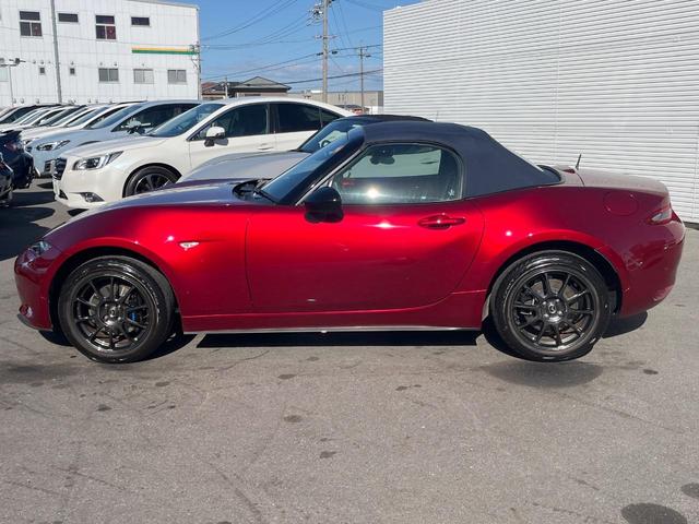 ロードスター 990S 6速MT ブレンボキャリパー RAYS製16インチアルミホイール ダークブルーソフトトップ ETC アドバンストセーフティ ブラインドスポットモニター スマートキー LEDヘッドライト(16枚目)