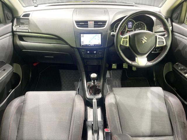スイフトスポーツ ベースグレード 禁煙車 MT車 SDナビ Bluetooth ETC フルセグ クルーズコントロール LEDヘッド スマートキー 純正17インチAW オートエアコン オートライト ドアバイザー パワーウィンドウ(2枚目)
