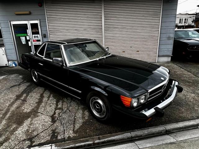 ＳＬ ４５０ＳＬ　アメリカ並行車　１９７４ｙ　革シート　ハードトップ　ハードトップスタンド　幌張り替え済　ベンツ純正ホイールキャップ　５マイルバンパー（14枚目）