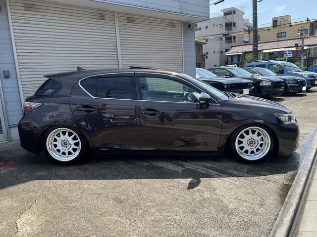 ＣＴ ＣＴ２００ｈ　バージョンＣ　サンルーフ　ＷＯＲＫ１７ｉｎｃｈホイール　　車高調　ＬＥＤヘッドライト　Ｂｌｕｅｔｏｏｔｈオーディオ　ＴＶ　バックカメラ　ＥＴＣ　プッシュスタート　エンジンスターター　純正バックフォグ　シートヒーター（7枚目）