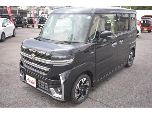 スペーシアカスタム ハイブリッドXSターボ ★当社元試乗車★純正9インチメーカーメモリナビ★フルセグTV★全方位カメラ★スズキコネクト★両側パワースライドドア★LEDヘッドライト★オートライト★純正15インチアルミホイール★電動パーキング(9枚目)