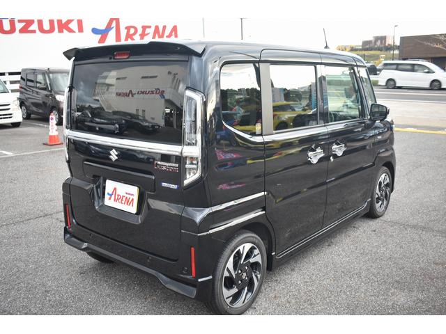 スペーシアカスタム ハイブリッドXSターボ ★当社元試乗車★純正9インチメーカーメモリナビ★フルセグTV★全方位カメラ★スズキコネクト★両側パワースライドドア★LEDヘッドライト★オートライト★純正15インチアルミホイール★電動パーキング(13枚目)