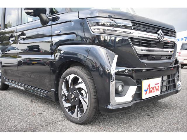 スペーシアカスタム ハイブリッドXSターボ ★当社元試乗車★純正9インチメーカーメモリナビ★フルセグTV★全方位カメラ★スズキコネクト★両側パワースライドドア★LEDヘッドライト★オートライト★純正15インチアルミホイール★電動パーキング(17枚目)
