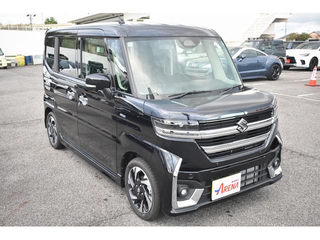 スペーシアカスタム ハイブリッドXSターボ ★当社元試乗車★純正9インチメーカーメモリナビ★フルセグTV★全方位カメラ★スズキコネクト★両側パワースライドドア★LEDヘッドライト★オートライト★純正15インチアルミホイール★電動パーキング(18枚目)