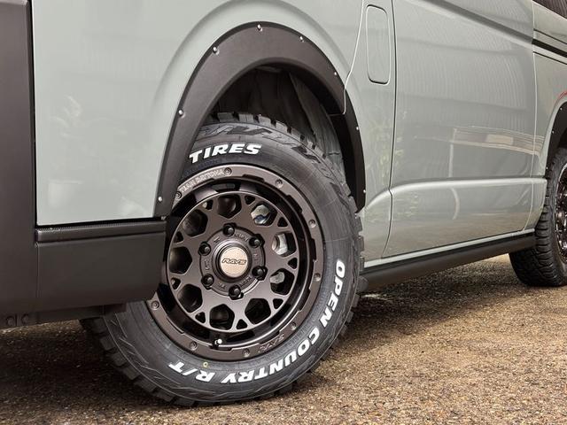 ハイエースバン ロングスーパーＧＬ　ガソリンエンジン／丸目キット／社外バンパー／オーバーフェンダー／アルパインナビ／木目調インパネ／ドラレコ／ＥＴＣ／社外テール（24枚目）